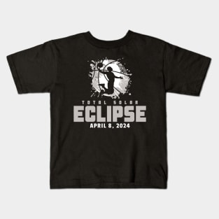 Total Solar Eclipse 2024 Basketball Kids T-Shirt